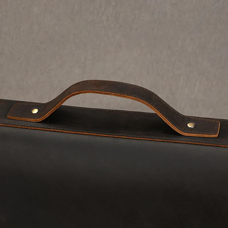 Vintage Full-Grain Leather Briefcase