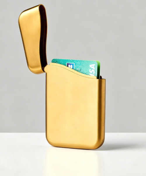 Sleek Metal Card Case