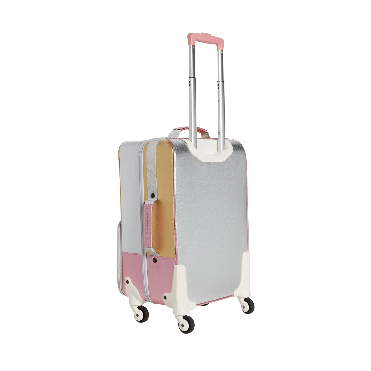 Sparkling Pink & Silver Soft-Sided Kids' Rolling Luggage