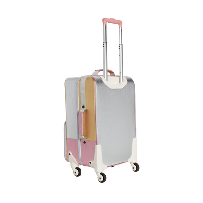 Sparkling Pink & Silver Soft-Sided Kids' Rolling Luggage