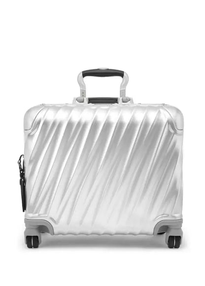 Premium Silver Aluminum Business Carry-On Luggage with Removable Organizer
