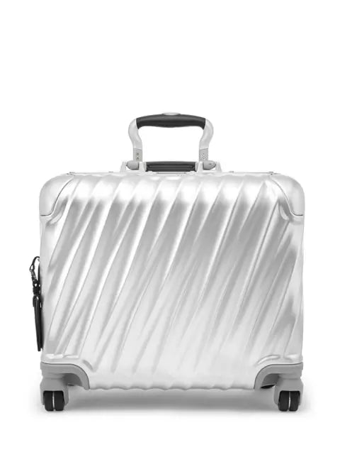 Premium Silver Aluminum Business Carry-On Luggage with Removable Organizer