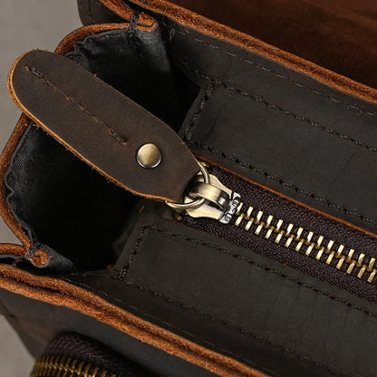 Vintage Full-Grain Leather Briefcase