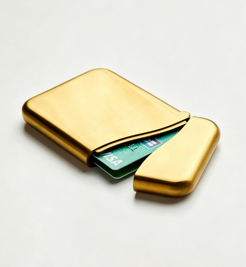 Sleek Metal Card Case