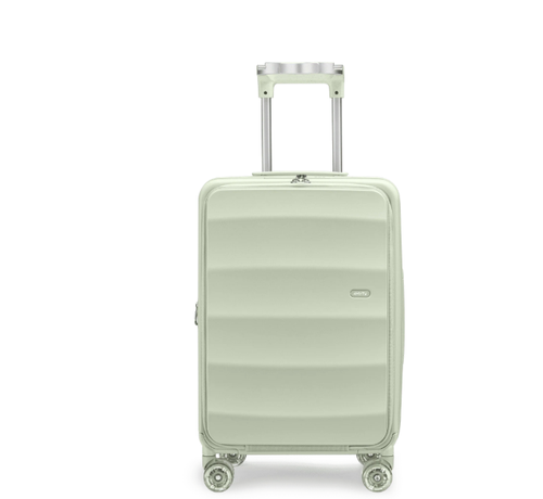 Sage Green Multi-Functional Carry-On Suitcase